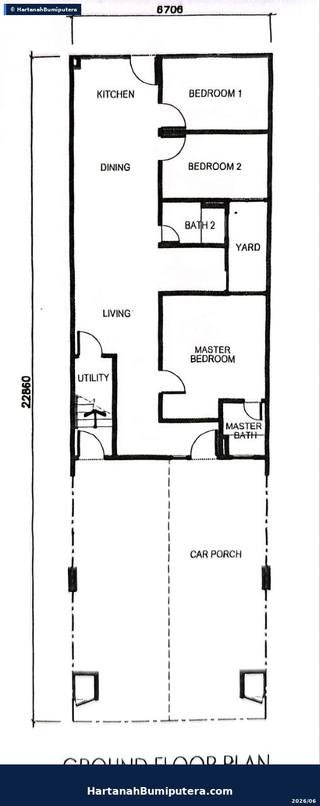 Ground floor Corner : Townhouse unit Kita Mekar Cybersouth — gambar 2