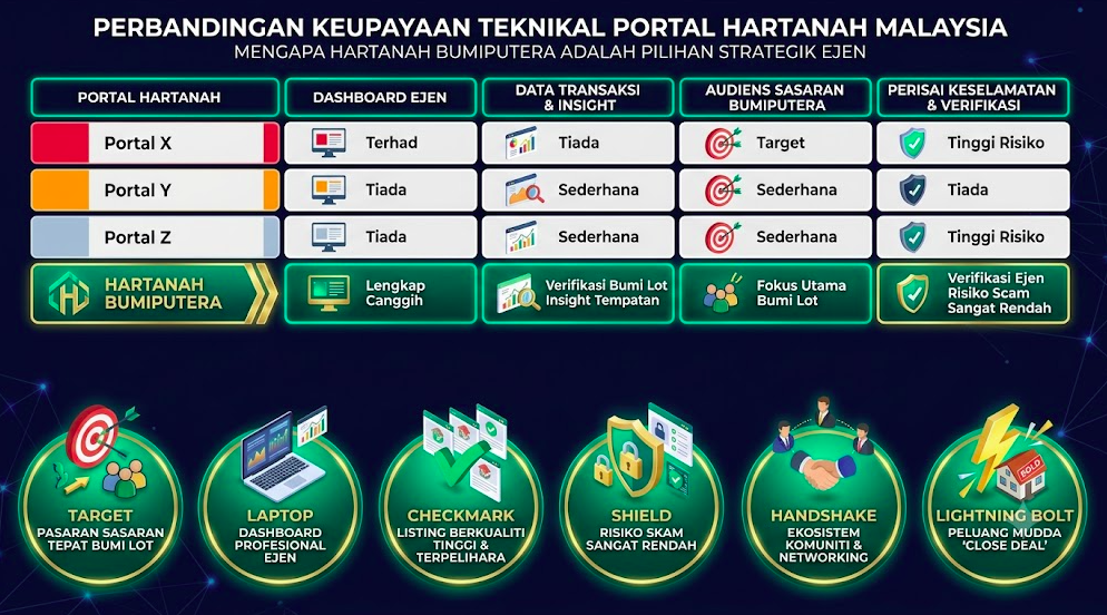 ✨ Perbandingan Dashboard & Keupayaan Teknikal