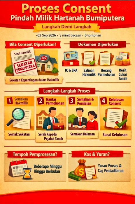 Proses Consent Pindah Milik Hartanah Bumiputera: Langkah demi Langkah