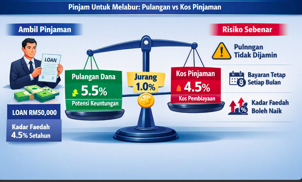 Pinjam Untuk Melabur Dalam Unit Amanah, Bijak Atau Berisiko?