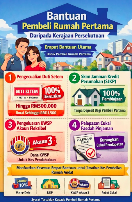 Diskaun & Pengecualian Pembeli Rumah Pertama Daripada Kerajaan Persekutuan