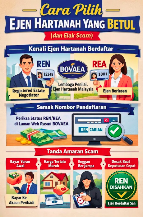 Cara Pilih Ejen Hartanah Yang Betul (dan Elak Scam)