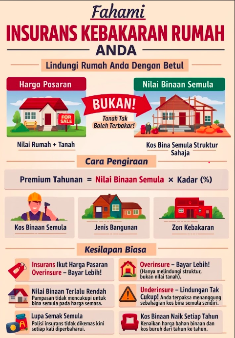 Kenapa Insurans Kebakaran Rumah Anda Tak Patut Dikira Ikut Harga Pasaran
