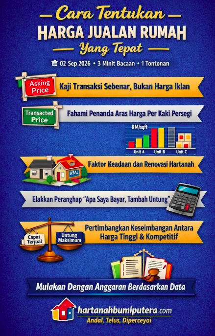 Cara Tentukan Harga Jualan Rumah Yang Tepat