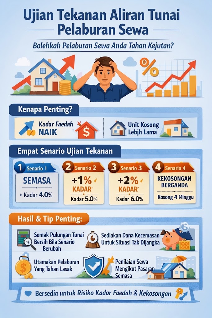 Ujian Tekanan Aliran Tunai: Bagaimana Pelaburan Sewa Anda Bertahan Bila Kadar Faedah Naik