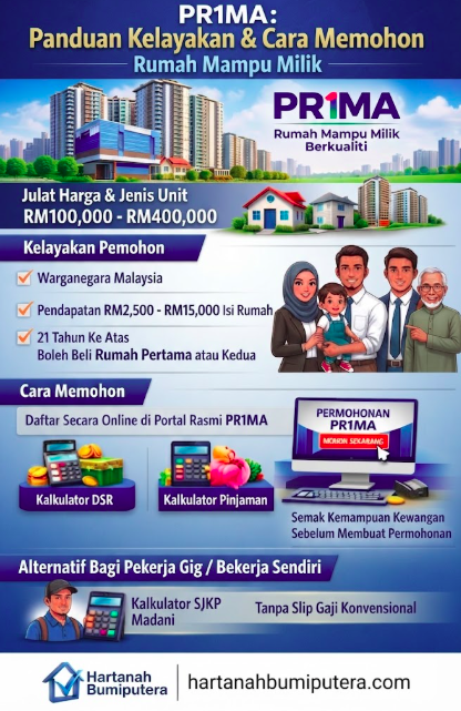 PR1MA: Panduan Kelayakan & Cara Memohon Rumah Mampu Milik