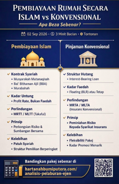 Pembiayaan Rumah Secara Islam vs Konvensional: Apa Beza Sebenar?