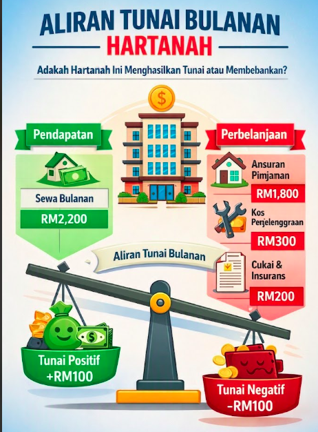 Pulangan Tunai-atas-Tunai (Cash-on-Cash Return): Ukuran Sebenar Duit Anda Bekerja