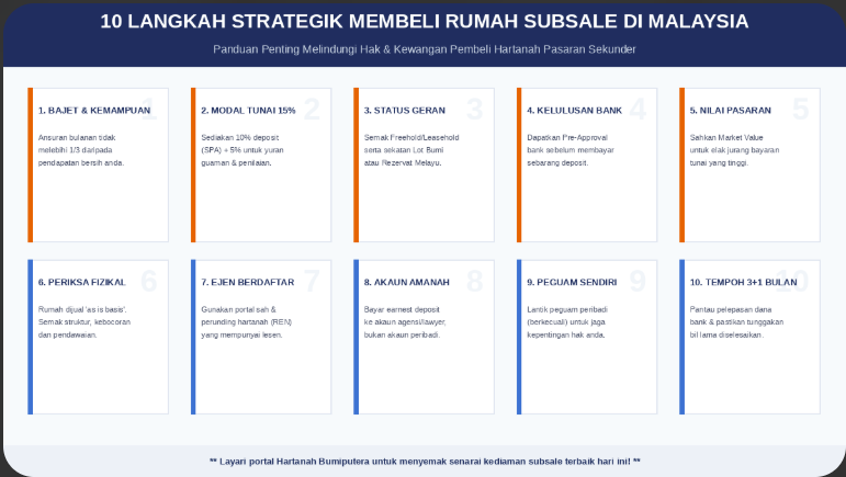 10 Langkah Strategik Membeli Rumah Subsale di Malaysia
