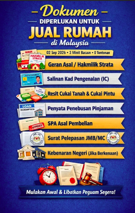 Dokumen Diperlukan Untuk Jual Rumah di Malaysia