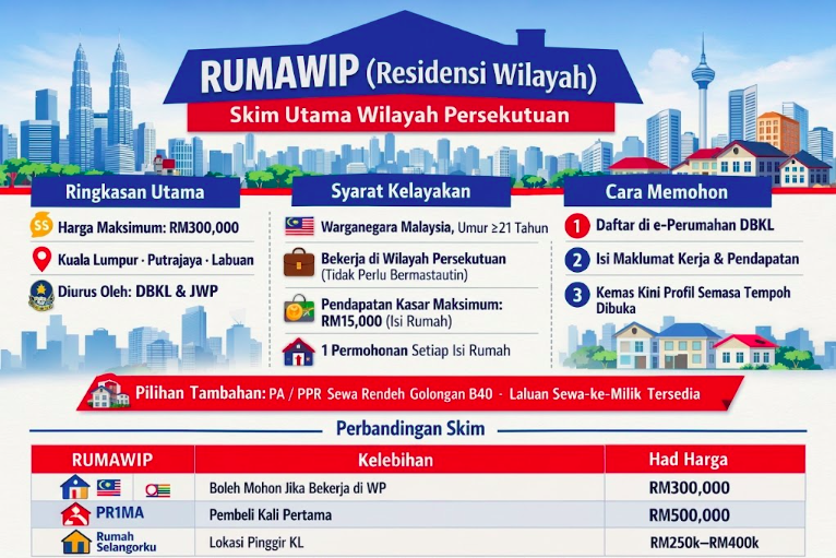 Skim Perumahan Kerajaan Wilayah Persekutuan: RUMAWIP & PA/PPR Kuala Lumpur